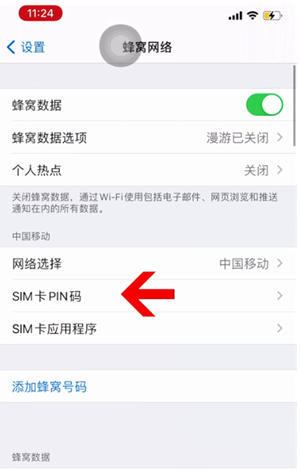 鸠江苹果14维修网分享如何给iPhone14的SIM卡设置密码 