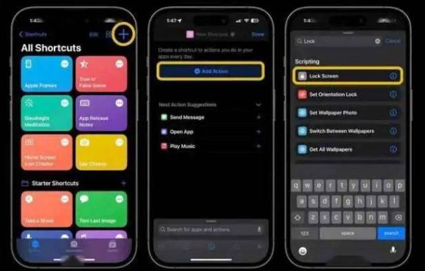 鸠江苹果14锁屏维修店分享iPhone14升级iOS16.4后如何创建锁屏快捷方式 