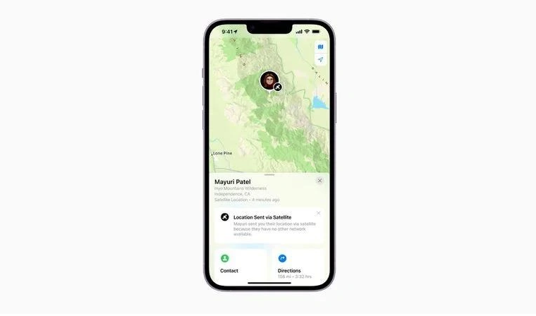 鸠江苹果14维修分享iPhone14系列中 FindMy功能通过卫星分享位置方法教程 